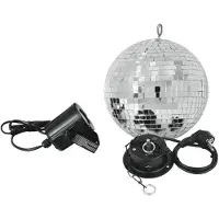Eurolite Spejlkuglesæt 200 mm med LED-spot discokugle (50101856)