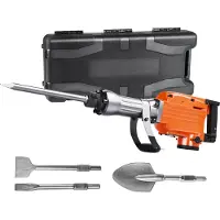Vevor Nedrivningshammer Betonhammer 2200W Elektrisk Hammer 4 Mejselbits