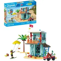 Playmobil Vagttårn Med Strandbil Byggespil