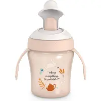 MyBaby Suavinex 402788 træningskop til drikke 200 ml lyserød Wonderland 6m+ (NIEKAPEK)