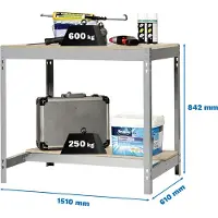 Simonwork (bancos De Trabajo) Bt0 Arbejdsbord 842x1510x610 Mm