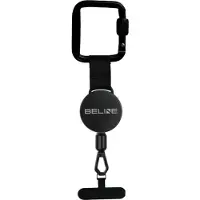 Beline tyverisikret telefonrem med låsbar karabinhage - 60cm - sort