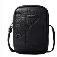 Calvin Klein Emblem Aop Emboss Slim Reporter Skuldertaske