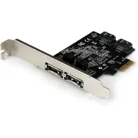 StarTech.com Startech 2 Port PCI Express SATA 6 Gbps eSATA Controller Card - Dual Port PCIe SATA III Card - 2 Int/2 Ext - SATA III 6Gbps (PEXESAT322I) - Lagringsk