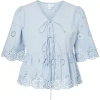 Y.A.S Cornelia 2/4 Tie Top Kortærmet Bluse