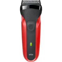 Braun Herrenrasierer Series 3-300s, Folie shaver, Sort, LED, Batteri, Nikkel-Metalhydrid (NiMH), 20 min.