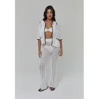 South Beach Cardigan sort / hvid