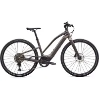 Specialized Turbo Vado SL 2 4.0 Step-Through - Satin Gun Metal / Agave Grey Frost Reflective - M - Cykel