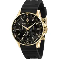 Maserati Herreur R8871640001 Sfida Sort/Gummi Ø44 mm