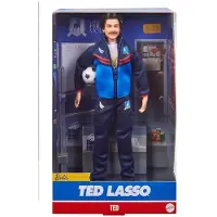 Barbie Signature Fashion Doll Ted Lasso if?rt Blue Tracksuit med AFC Richmond Logo Collectible i viselig emballage