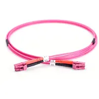 Digitus - Patchkabel - LC multimode (han) til LC multimode (han) - 5 m. - fiberoptisk - duplex - 50 / 125 my - OM4 - halogenfri - akvamarin