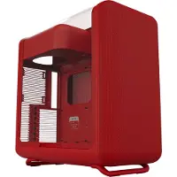 HYTE X50 - Mid tower - udvidet ATX - sidepanel med vindue (hærdet glas) - ingen strømforsyning (ATX) - vilde kirsebær - USB/Lyd