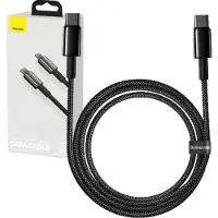 Baseus Tungsten Gold Cable Type-C to Type-C 100W 2m (black)