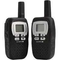 Olympia 1208 - Transportabel - tovejs radio - PMR - 446.00625 - 446.09375 MHz - 8 kanaler - sort (pakke med 2)