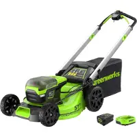 Greenworks Ledningsfri plæneklipper med driv 60V 4Ah 51 cm GD60LM51SPK4 - 2514307UB