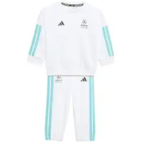Adidas Sweatsæt - Mer DNA - White/Semiru - - 3 år (98) - Sweatsæt