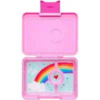 Yumbox Madkasse m. 3 Rum - Bento Snack - 480 ml - Power Pink/Rai - - OneSize - Madkasse