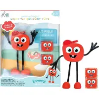 Glo Pals Figur/Sansekuber m. Lys - Sammy - Rød - - OneSize - Badelegetøj