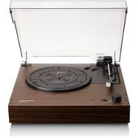 Lenco LS-15WD, Bæltedrevet pladespiller, Træ, Aluminium, Plast, Træ, 33,45 rpm, MM-type (VM-type), 10 m