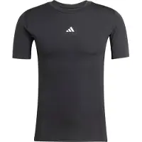 Adidas Baselayer T-shirt Techfit - Sort, størrelse X-Small