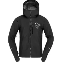 Norrøna - MTB tøj - Fjora Gore-Tex Pro Jacket M Caviar Black til UnisexUld - Størrelse L - Sort