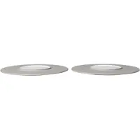 Ferm Living Sonae tallerken 2-pak Grey-white, Ø28 cm