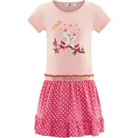 Happy girls Kjole guld / pink / lyserød / hvid