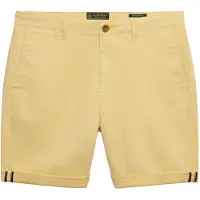 Superdry Superdrytil mænd. M7110486A Premium Regular Regular Shorts Chino gul (34), Casual, Bomuld