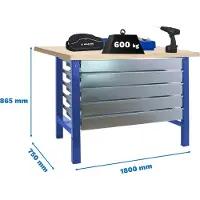 Simonwork (bancos De Trabajo) Bt6 5box Metalhylde 865x1800x750 Mm