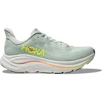 Hoka One One - Løbesko - Clifton 10 W Sea Glass/Neon Flame til Unisex - Størrelse 42 - Grå