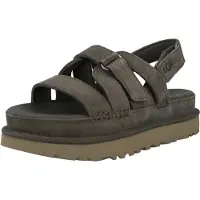 Ugg UGGtil kvinder. 1175122 Goldenstar Gleam olivengrønne lædersandaler (36), Fast, Ruskind, Velcro, Casual