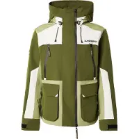 Superdry Overgangsjakke grøn / lysegrøn / hvid