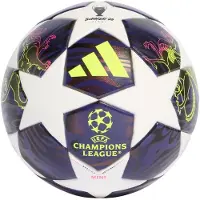 Adidas Fodbold Champions League Finale 2025/26 Budapest Mini - Lilla/hvid/gul/pink, størrelse Ball SZ. 1