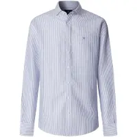 Hackett Ess Bengal Linen Skjorte Med Lange ærmer