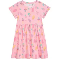 DANAMADE Kjole gul / lilla / lyserød / lys pink