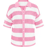 Imily Bela Cardigan pink / hvid