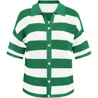 Imily Bela Cardigan grøn / hvid