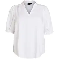 Zizzi Bluse 'VLINA' hvid