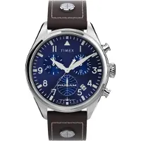 Timex Analogt ur 'Pan Am' marin / brun / sølv
