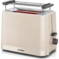 Bosch MyMoment TAT3M127 - Brødrister - 2 skive - 2 Holdere - fløde