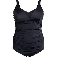 Swim By Zizzi Formgivende badedragt 'Severly' sort