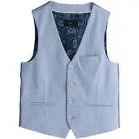 Next Vest lyseblå / hvid