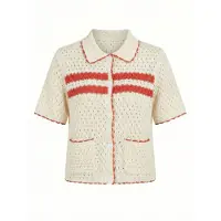 Imily Bela Cardigan ecru / mørkeorange