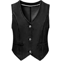Imily Bela Vest black denim
