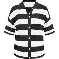 Imily Bela Cardigan sort / hvid