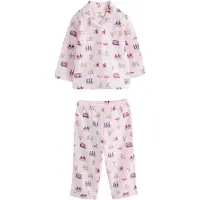 Next Nattøj mokka / magenta / lys pink / hvid