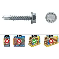 Celo 7504k 4.2x19 Mm Sekskant Selvskærende Skrue 500 Enheder