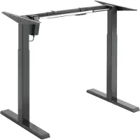 Ergoofficeeu Elektrisk skrivebord med højdejustering Ergo Office, grå, maks. 123 cm, 80 kg – uden bordplade, ER-433