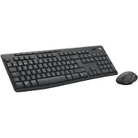 Logitech MK370 Combo for Business - Sæt med mus og tastatur - trådløs - Bluetooth LE - AZERTY - fransk - grafit