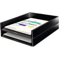 Leitz Duo Colour - Brevbakke - for A4 - sort